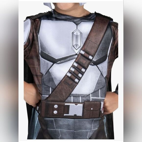 New STAR WARS Toddler Mandalorian Costume Boys Halloween Costume 3T-4T - Picture 4 of 8